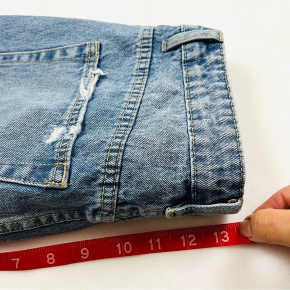 Flying Monkey Highrise Stretch Distress Faded 100% Cotton Skinny Jean Size 28 - Picture 14 of 15